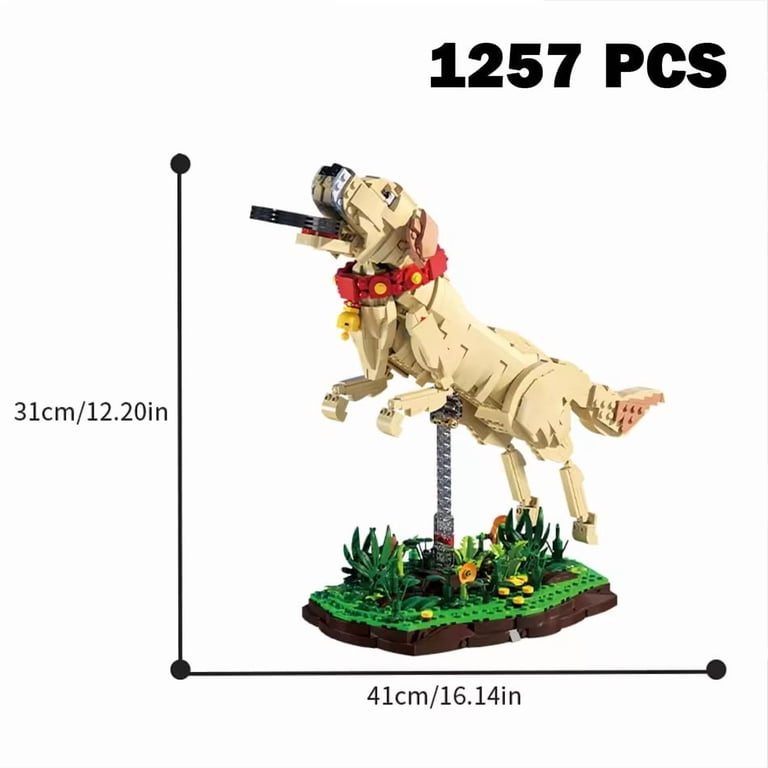 セキグチ　L Dream コレクション　DOGシリーズ　4コセット　中古品 Jekca - Golden Retriever 01S-M01 - Lego - Sculpture - Construction