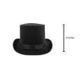 thumbnail image 2 of Nicky Bigs Novelties Tall Satin Black Top Hat - Deluxe Caroler Snowman Ringmaster Top Hat - Mad Hatter Baron Costume Hat, 2 of 7