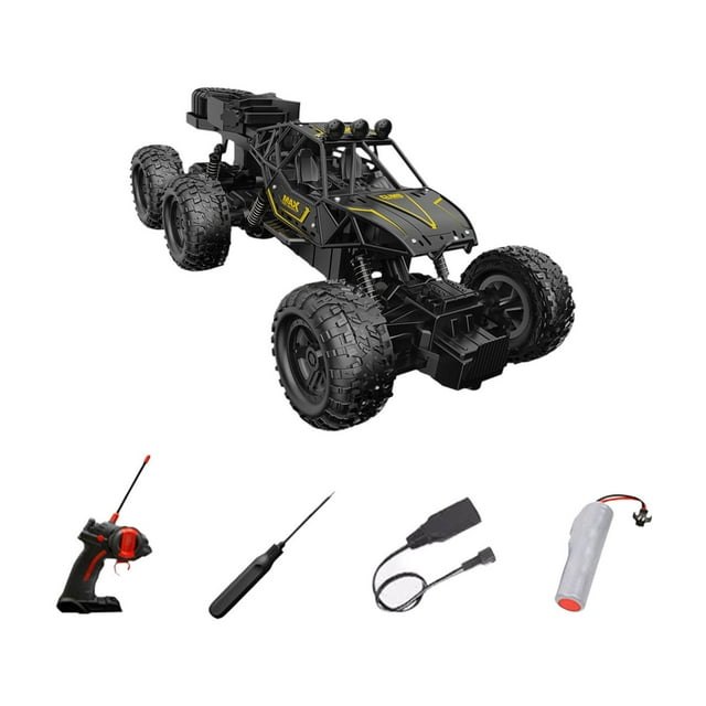 1/14 RC CRAWLER CAR VEHÍCULO DE CONTROL REMOTO Juguete 4WD TODO TERRINO PARA SEGURAS DE 8-12 Negro