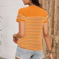 thumbnail image 5 of Short Sleeve for Women Crew Neck Trendy Summer Tops Travel Business Casual Spring Outfits Basic Tees For Women, 5 of 6