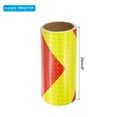 thumbnail image 2 of Uxcell Reflective Tape, 8" x 10 Ft Waterproof Safety Tape, Fluorescent Yellow Red, 2 of 6