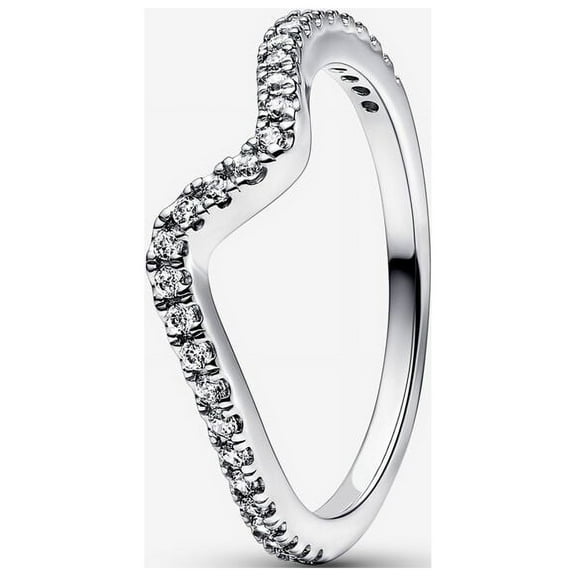 Pandora Sparkling Wave Ring