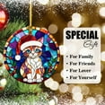 thumbnail image 6 of Singapura Cat Ornaments Ceramic For Christmas, Stained Glass Ornaments Ceramic Christmas 2025, 6 of 7