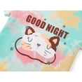 thumbnail image 3 of Beezizac Girls' Pajama Cotton Tie Dye Colorful Cat Eye Mask Short Sleeve & Pants Set 2-PC Adorable PJ Kid Size 10, 3 of 6