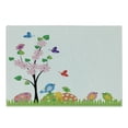 thumbnail image 1 of Easter Cutting Board, Spring Illustration with Abstract Flourishing Tree Leaves and Flowers Animal Pattern, Decorative Tempered Glass Cutting and Serving Board, Small Size, Multicolor, by Ambesonne, 1 of 1