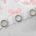 thumbnail image 4 of Manfei Kawaii Bow Tie Curtains Pack of 2 (42x84 Each),Cute Bowknot Ribbon Curtains Blackout,Pink Gray Bedroom Curtains For Girls Teens,Breathable Home Decor, 4 of 6