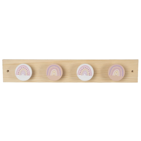 Neatfreak Kids Wooden Wall Hanger Rack, Coat Hooks
