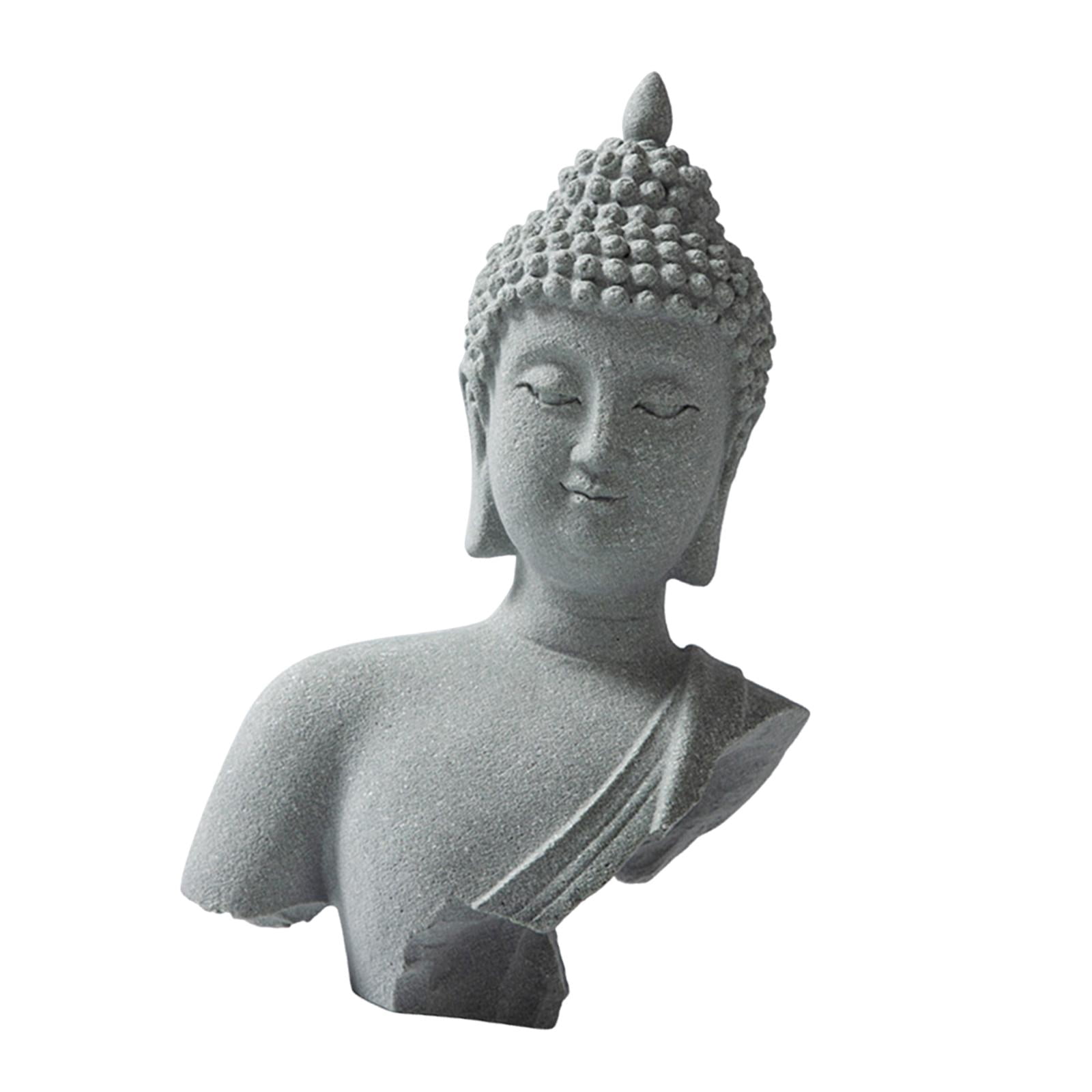 koolsoo Buddha Garden Statue Balcony Porch Yard Art Craft Home Ornament Decorative Sculpture for Living Room Patio Entrance Courtyard
