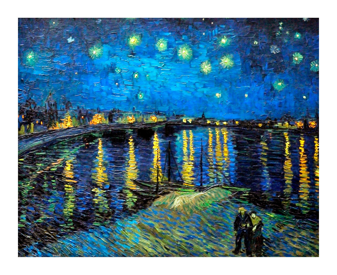 500 Piece Premium Plastic Jigsaw Puzzle High Quality Water Resistant Durable Recyclable Vincent Van Gogh Starry Night Over The Rhone Walmart Com Walmart Com