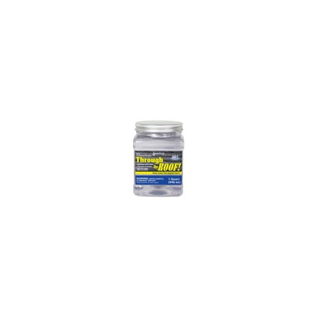 Clear Roof Sealant Sashco Sealants 14003 Elastomeric Roof Sealant, Brushable, Clear, 1-Qt. - Quantity 1 ()
