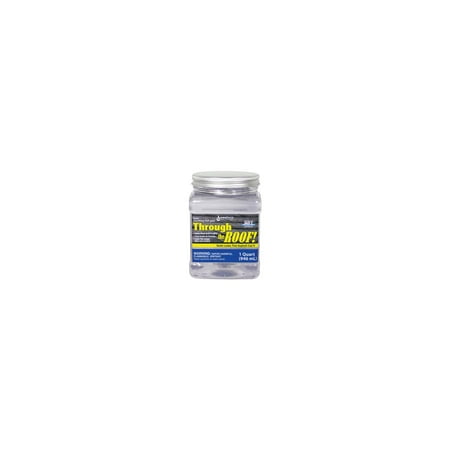 Sashco Sealants 14003 Elastomeric Roof Sealant, Brushable, Clear, 1-Qt. - Quantity