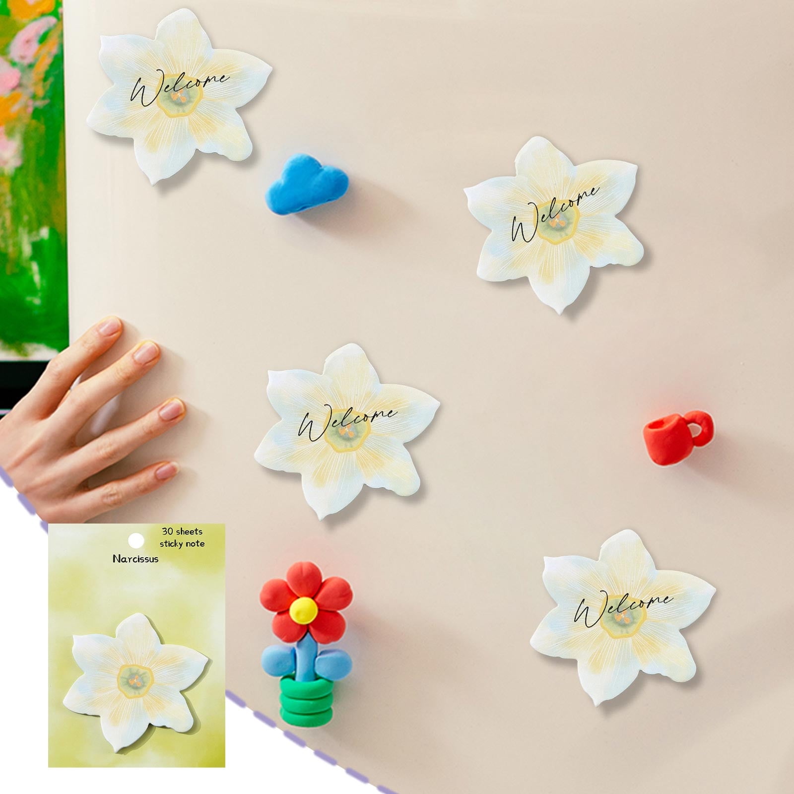 Fruit Sticky Notes Memo Sheets Cute Notepads Removable Adhesive Backing And Vibrant Colorful Designs for Planner Marking Desk Notes and Gift Tags