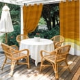 thumbnail image 4 of Outdoor Curtains for Patio Waterproof, Ombre Orange Waves Outdoor Privacy Panels Grommet, Abstract Art Gradient Modern Blackout Outside Curtains for Porch/Cabana/Pergola/Gazebo 54"x95", 1 Panel, 4 of 8