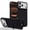 Blackpurple, variant on Designed for iPhone 15 Pro Case, Tech Fabric + PC + Metal Material, 360° Rotating Adjustable Bracket Shockproof Drop Protective Ultra Slim Lightweight Phone Case Cover, Grayblack
