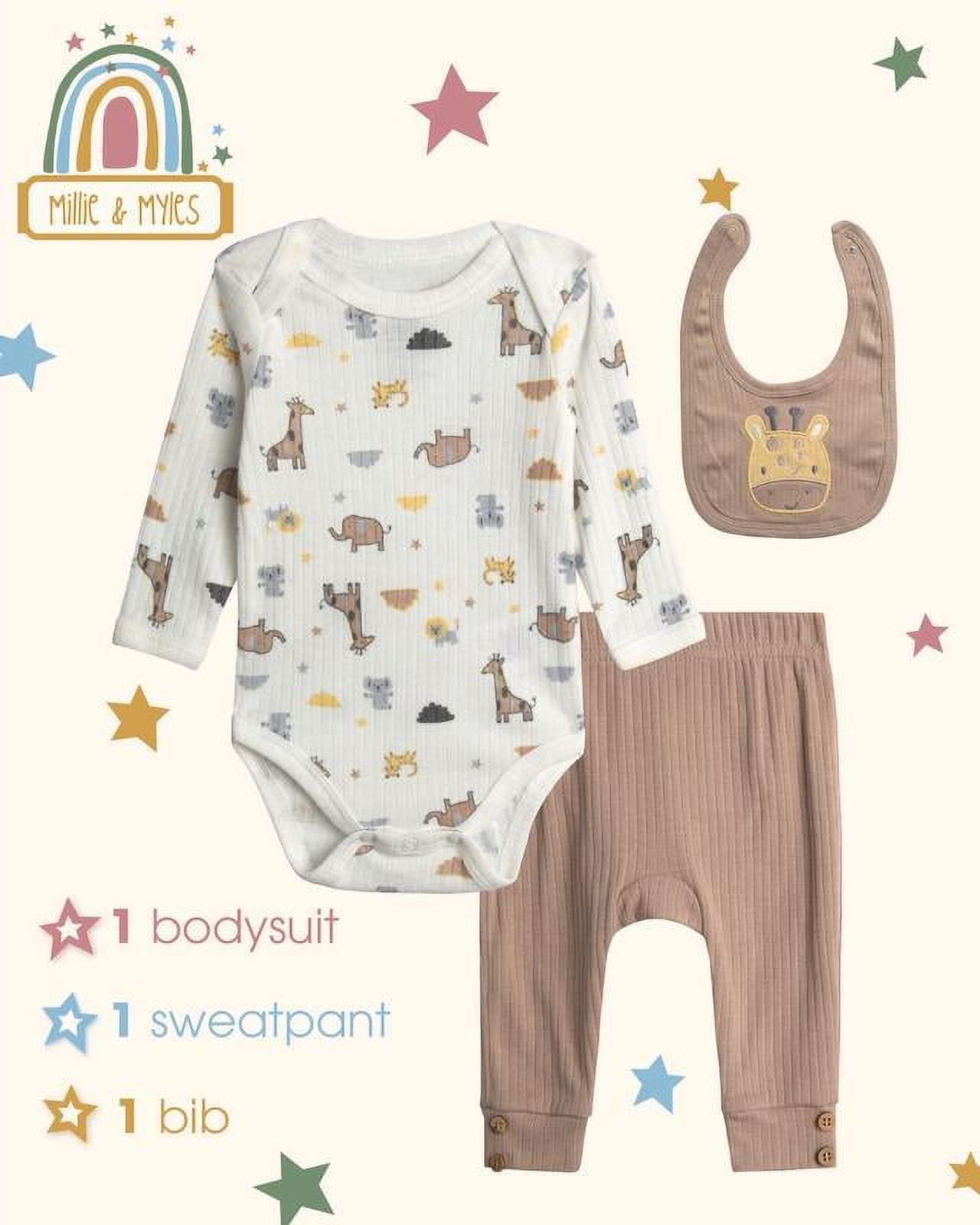 molli melli キッズ服(3着)100cm Millie & Myles Baby Boys and Girls Pants Set - 3 Piece