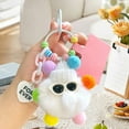 thumbnail image 4 of Uuiauoio Soft Plush Toy Keychain with Stuffed Animal Design, Embroidery Eyes for Bags and Backpacks, Cute Miniature Key Ring for Daily Use and Gift Giving, Durable Plush Keychain for Adults, 4 of 7