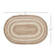 thumbnail image 4 of VHC Brands Jute Rug Oval with Pad, Natural and Crème, 20x31, 4 of 6