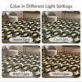 thumbnail image 7 of ODIKA 3'x5' Washable Throw Rug Record Vinyl Phonograph Disc Motif Symmetrical Layout Shaped for Entryway, Kitchen, Mudroom, Stain Resistant, Low Profile, Non-Slip, 7 of 7