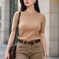 thumbnail image 4 of WHIPPY Women Leather Belt for Jeans Dresses Ladies Suede Leather Belts, 4 of 8