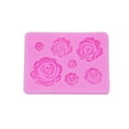 thumbnail image 1 of Bewildely Feiqiong nuevo 3D Rosa molde para galletas flor molde de silicona DIY flor Fondant hornear pastel moldes artesanía herramienta de Type3 NO3, 1 of 6