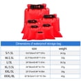 thumbnail image 4 of Eigraketly Bolsas de equipo de 6 piezas, diseño único, sacos secos para exteriores, deportes acuáticos portátiles, accesorios de kayak para canotaje, Deportes acuáticos rojo Eigraketly OD020800-04, 4 of 6