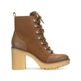 thumbnail image 2 of SUN STONE Womens Brown 1" Platform Lace Up Pull Tab Lug Sole Cushioned Lennonn Casual 7.5 M, 2 of 4