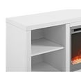thumbnail image 4 of Walker Edison 58" Simple Modern Fireplace TV Console - White, 4 of 4