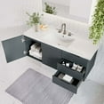 thumbnail image 3 of Sink Vanity Cabinet, White Grey Gray, Ceramic, Melamine, Modern Contemporary, Hotel Bedroom Bathroom Master Suite Guest, 3 of 9