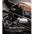 thumbnail image 3 of Ringke 3-Port Car Fast Charger [3-in-1] Compatible With All Car Types, Anti-Overheat and Consistent Current Safety Proven Technology Charger - Black, 3 of 11