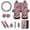 Camo Oak Hunting Wood Pink, variant on Jeiento 13 Pack Car Seat Cover Set for Front and Rear, Auto Interior Accessories Full Set for Women Men Southwest Aztec Bear Car Seat Protective Covers Fits for Cars, SUV, Truck, Sedan, Van