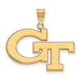thumbnail image 1 of 925 Sterling Silver Yellow Gold-Plated Official Georgia Institute of Technology Large Pendant Charm - 27mm x 30mm, 1 of 3