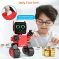 thumbnail image 5 of Juguete robot, juguete robot de control remoto para niños, robot Rc de programación inteligente, adecuado para niños de 8 años en adelante para cantar, bailar, hablar, transferir (rojo) Feliz Sencillez, 5 of 5