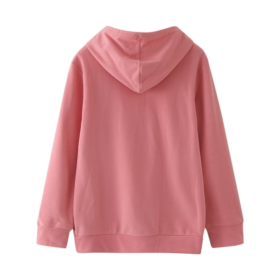 Vedolay Girls Fall Graphic Print Long Sleeve Hoodie Sweatshirt Pullover Top,Pink 6-7 Years