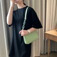 thumbnail image 2 of Bolsos de hombro de embrague de noche sólido para mujer Bolsos de cuero de PU (verde) Likrtyny Para estrenar, 2 of 9