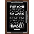 thumbnail image 3 of Leo Tolstoy Changing The World Quote, Framed Art Print Wall Art Sold by Art.Com, 3 of 6