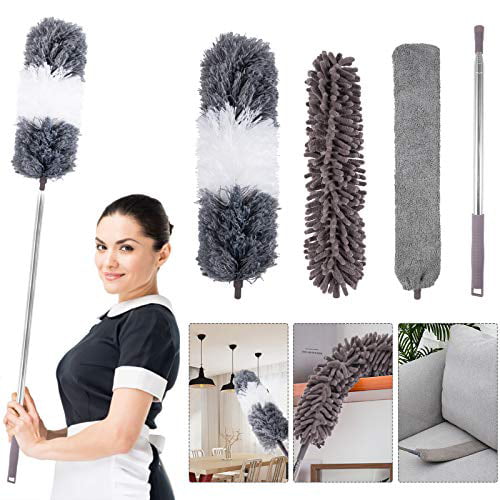Bendable Microfiber Duster Extendable Feather Duster 