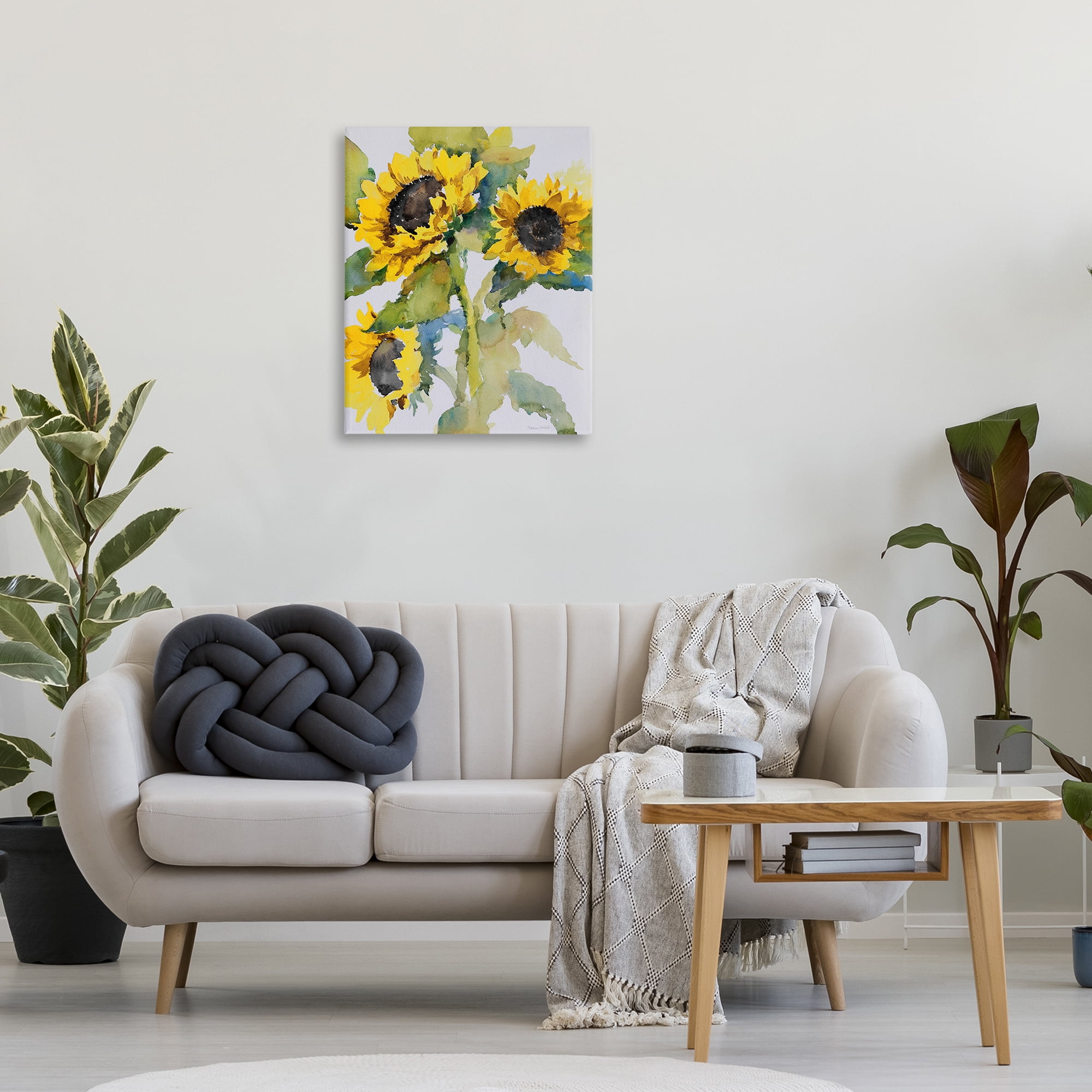 Stupell Industries Bright Blooming Bouquet Botanical & Floral Painting Gallery Wrapped Canvas Art Print Wall Art, 24 x 30