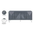 thumbnail image 6 of Maklaine Engineered Wood Sideboard/Buffet in Gray Lacquer Finish, 6 of 6