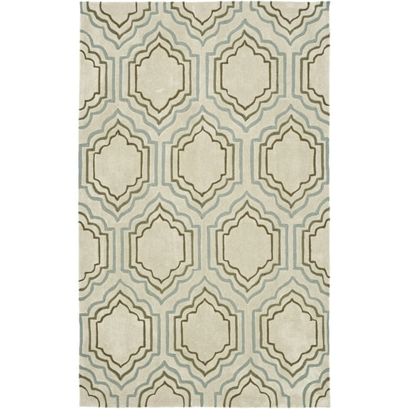 SAFAVIEH Modern Art Layne Geometric Polyester Runner Rug, Beige/Multi, 2'6" x 12'