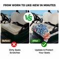 thumbnail image 4 of Golf Cart Seat Covers for 2 Seater,Blue Coral Coastal Microfiber Cart Seat Towel Blanket,Summer Beach Vintage Nautical Starfish Absorbent NonSlip Bench Seats Protector for Golf Course 51"x31", 4 of 9