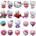 thumbnail image 3 of Globo de Hello Kitty de Anime Kawaii, decoración de fiesta de feliz cumpleaños para niños, regalos para niños, 3 of 4
