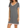 thumbnail image 1 of Gspmoly Robes pour Femmes, Mode Femme Manches Courtes Décontractée à Empiècements, Chandail Ample pour la Maison, Robe de Nuit, Robes de Vacances pour Femmes jusqu'à 65 % de Rabais, 1 of 1