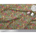 thumbnail image 3 of Soimoi Polyester Crepe Fabric Coral,Starfish & Turtle Ocean Decor Fabric Printed Yard 42 Inch Wide, 3 of 3