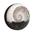 thumbnail image 1 of XMXY Rainbow Swirl Spare Tire Cover，Universal Waterproof Cover for Jeep RV Tire Wheel Protection 14 inch, 1 of 8