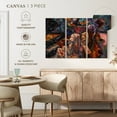 thumbnail image 5 of Elephant Stock Jazz Band Musicians Wall Art - Horizontal Multi Panel Canvas - Living Room Wall Decor - Music Multi Panel - Beige And Blue Decor - 74" x 48", 5 of 8