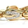 thumbnail image 2 of 14KT 1.00CT FRENCH PAVE DIAMOND SHELL BRACELET G/VS 7.5 INCH, 2 of 10