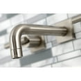 thumbnail image 4 of Kingston Brass KS6128CML Manhattan Double-Handle Wall Mount Bathroom Faucet, Brushed Nickel, 4 of 8