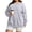 01-Gray, variant on AherBiu Crew Neck Sweatshirts for Women Pullover Long Sleeve Tops Solid Color Casual Fitted Sweatshirt