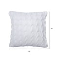 thumbnail image 2 of Vickerman Decorative 18" x 18" Cable Knit Cushion Pillow, 2 of 2
