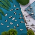 thumbnail image 4 of 120 Pieces Dinosaur Charm Pendant Antique Alloy Dinosaur Charm Tibetan Style Alloy Pendants for Jewelry Handmade Making, 4 of 9
